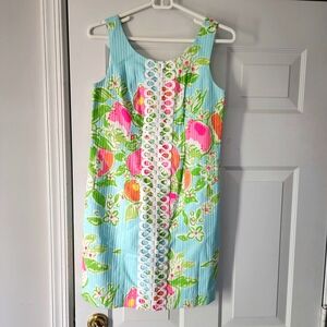 Lilly Pulitzer floral dress with overlay. Size 00. NWT Original price $188